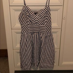 Blue and white express dress